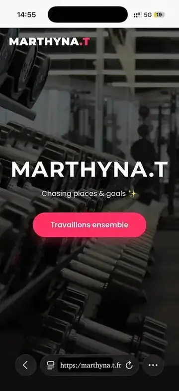 Aperçu d'une landing page conçue par LSAM Services sur mobile